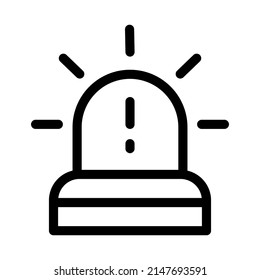 alarm line icon illustration vector graphic	