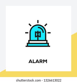 ALARM LINE ICON SET