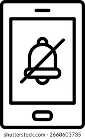 Alarm Line Icon Vector Design