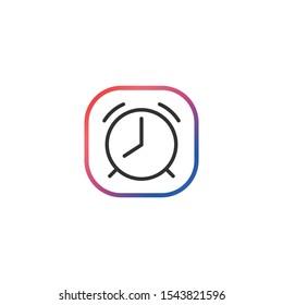 Alarm  - Line Vector Icon
