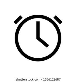 alarm line vector single icon