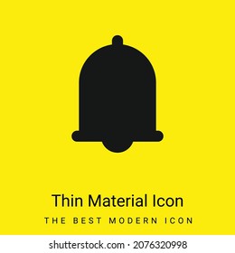 Alarm minimal bright yellow material icon