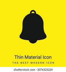 Alarm minimal bright yellow material icon