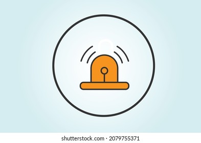 DISEÑO DEL VECTOR DEL ICONO DE NIVEL DE RUIDO DE ALARMA