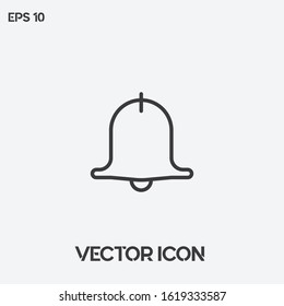 Alarm, notification vector icon illustration. Ui/Ux. Premium quality. 