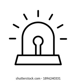 Alarm, notification, warning icon vector image. Can also be used for cyber security. Suitable for use on web apps, mobile apps and print media.