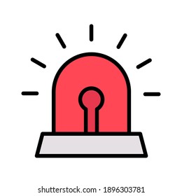 Alarm, Benachrichtigung, Warnsymbol, Vektorbild. Kann auch für die Cybersicherheit verwendet werden. Geeignet für den Einsatz in Web-Apps, mobilen Apps und Printmedien.