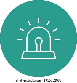 Alarma, notificación, imagen vectorial de icono de advertencia. También se puede usar para la ciberseguridad. Idóneo para aplicaciones web, aplicaciones móviles y medios impresos.