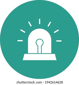 Alarm, notification, warning icon vector image. Can also be used for cyber security. Suitable for use on web apps, mobile apps and print media.