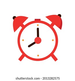 Alarm, oclock icon vector illustration, flat box on white background.