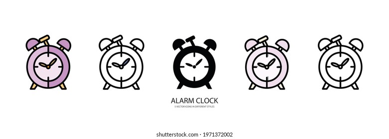 ALARM OCLOCK vector type icon
