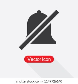 Alarm Off, Bell Ring Icon Vector Illustration Eps10