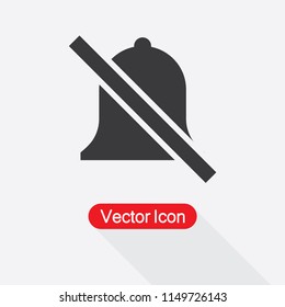 Alarm Off, Bell Ring Icon Vector Illustration Eps10