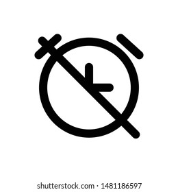 Alarm Off Icon Vector Design Symbol Illustration
