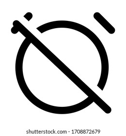 Alarma del icono de ilustración vectorial estilo plano aislado en fondo blanco.