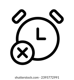 Ilustración de diseño de símbolo del vector de activación de alarma