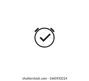 alarm on icon vector design element logo template