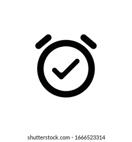 Alarm auf Vektorillustration auf weißem Hintergrund