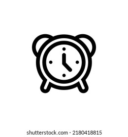 Alarm With Outline Icon Vector