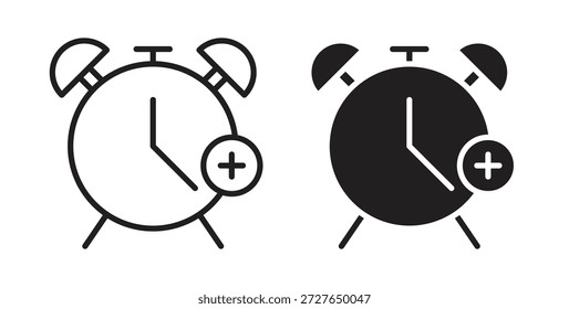 Icono de alarma más en estilo doodle y stroke.