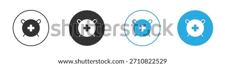 Alarm plus icon. Graphic icon design template