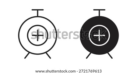 Alarm plus icon for your website design, logo, app, UI. EPS10