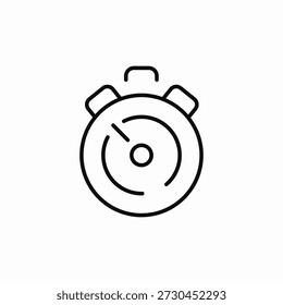 Vector de signo de icono de recordatorio de alarma