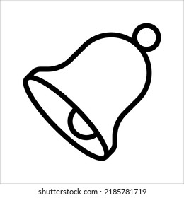 ilustración del vector de la señal de anillo de alarma en fondo blanco.