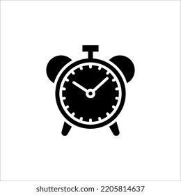 alarm ring signal icon vector. alarm clock vector icon isolated on white background, simple line outline style
