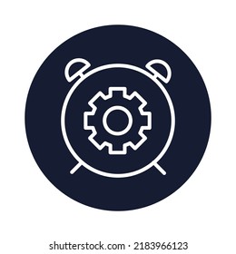 Alarm setting Isolated Vector icon which can easily modify or edit
