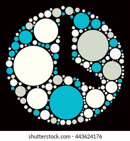 alarm shape vector design by color point