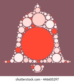 alarm shape vector design by color point