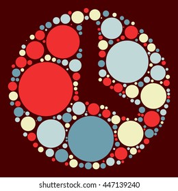 alarm shape vector design by color point