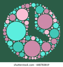 alarm shape vector design by color point