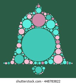 alarm shape vector design by color point