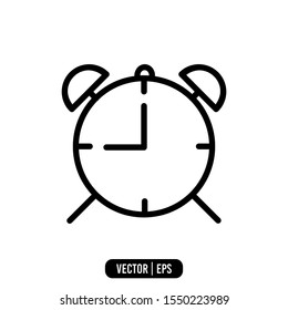 Alarm Simple Icon Logo Template