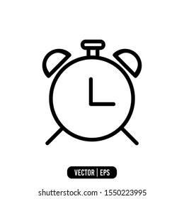 Alarm Simple Icon Logo Template