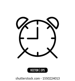 Alarm Simple Icon Logo Template