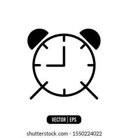 Alarm Simple Icon Logo Template