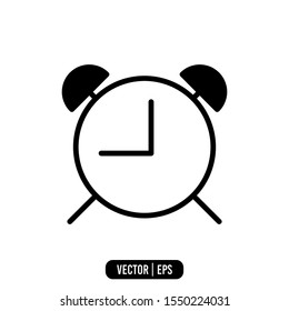 Alarm Simple Icon Logo Template