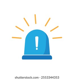 Alarm siren icon. Emergency siren icon. Siren ambulance or police icon, vector illustration