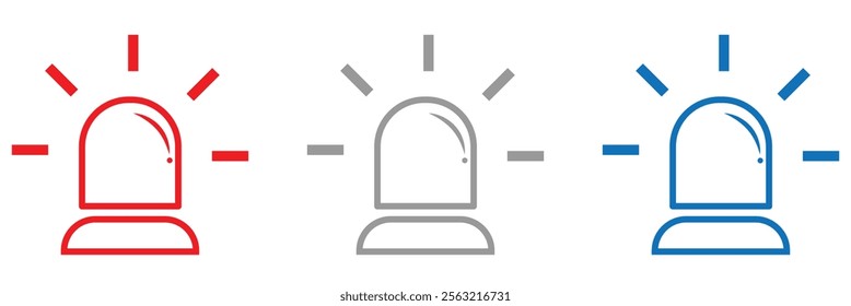 Alarm siren icon. Emergency siren icon.  ambulance or police icon siren vector illustration eps 10.