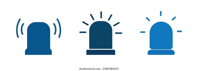 Alarm siren icon. Emergency siren icon. ambulance or police icon.