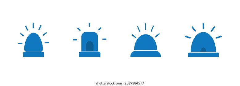 Alarm siren icon. Emergency siren icon. Siren ambulance or police icon.