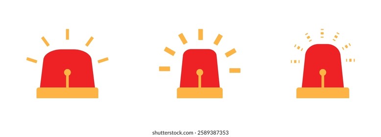 Alarm siren icon. Emergency siren icon. Siren ambulance or police icon.
