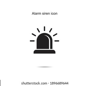 Alarm siren icon vector illustration graphic on background
