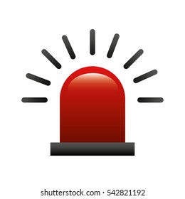 alarm siren isolated icon vector illustration design