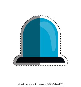 Alarm siren light icon vector illustration graphic design