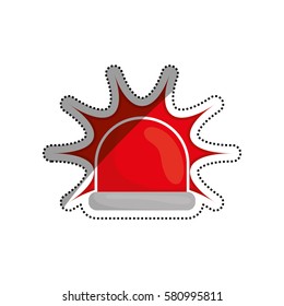Alarm siren light icon vector illustration graphic design