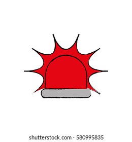 Alarm siren light icon vector illustration graphic design